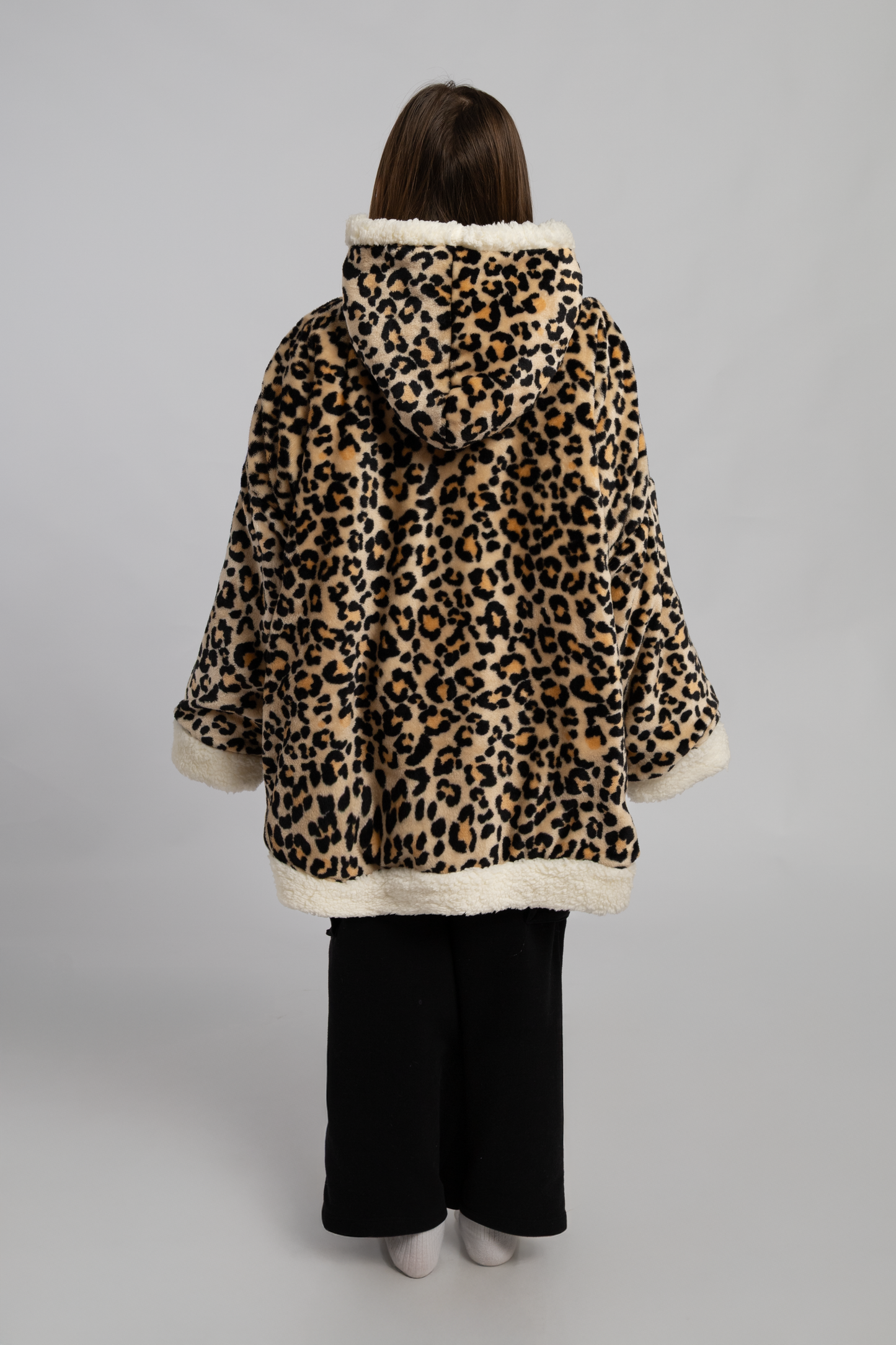 Poleron kids Leopardo