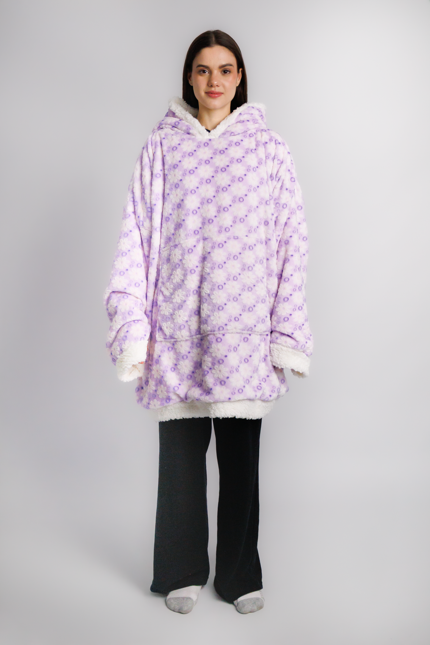 Poleron Flores Lilas