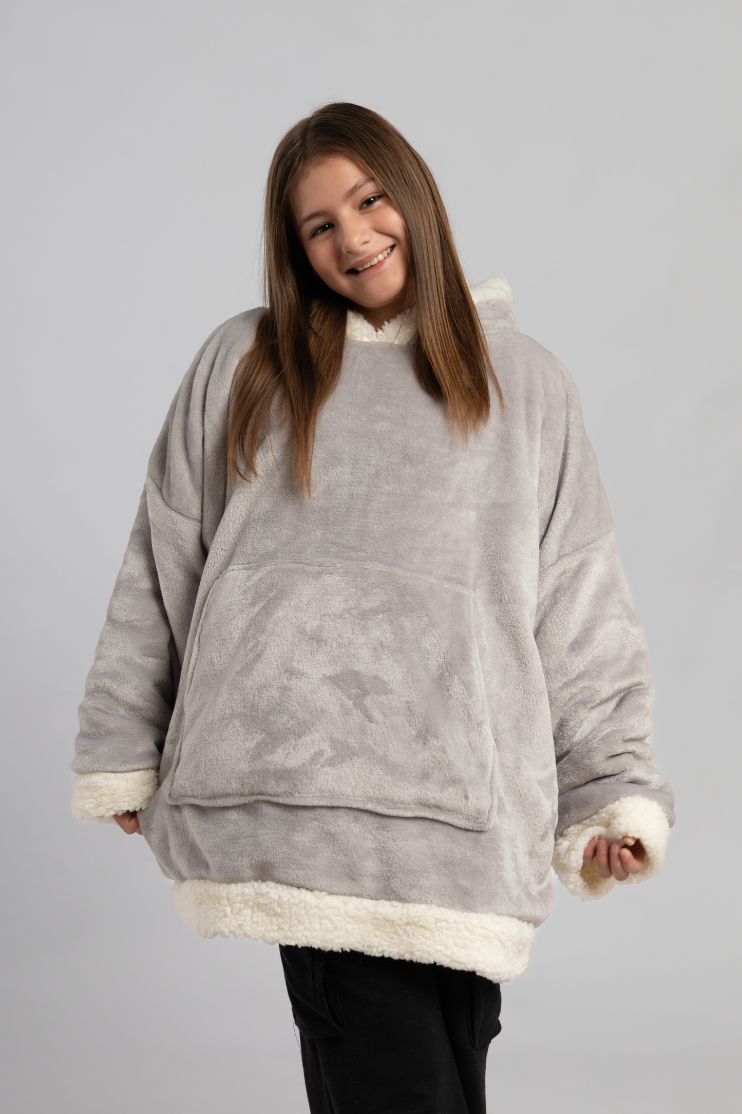 Poleron kids Gris